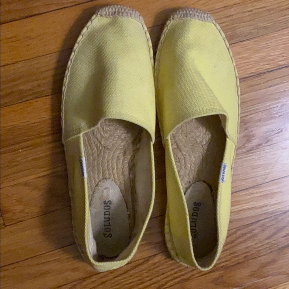 Soludos yellow espadrilles